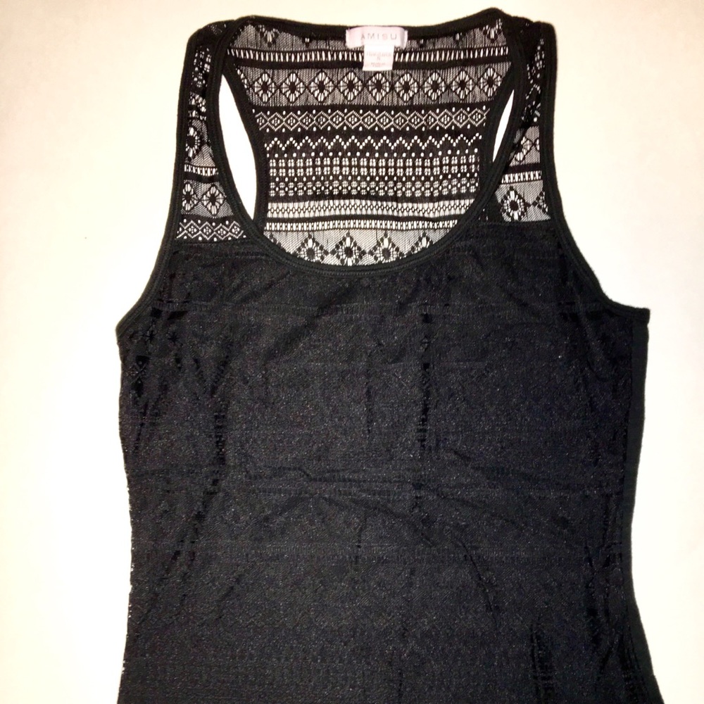Black lacy tanktop
